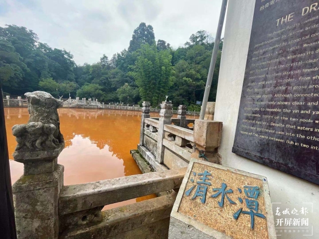 黑龙潭变红（马艺宁 摄）