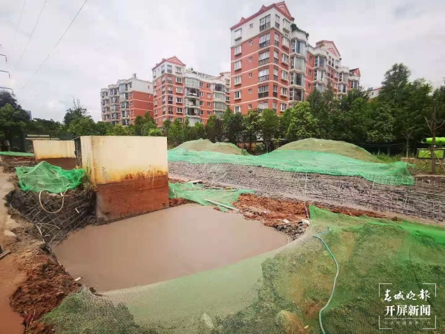 昆明市首次采用生态滤池进行调蓄池除臭（春城晚报-开屏新闻记者 张勇 摄）