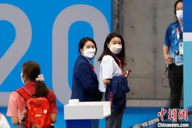 郭晶晶和陈若琳。<a target='_blank' href='http://www.chinanews.com/'>中新社</a>记者 富田 摄 点击进入下一页