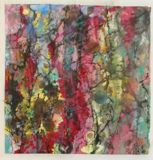 峰无坦途：李忠翔彩墨作品欣赏