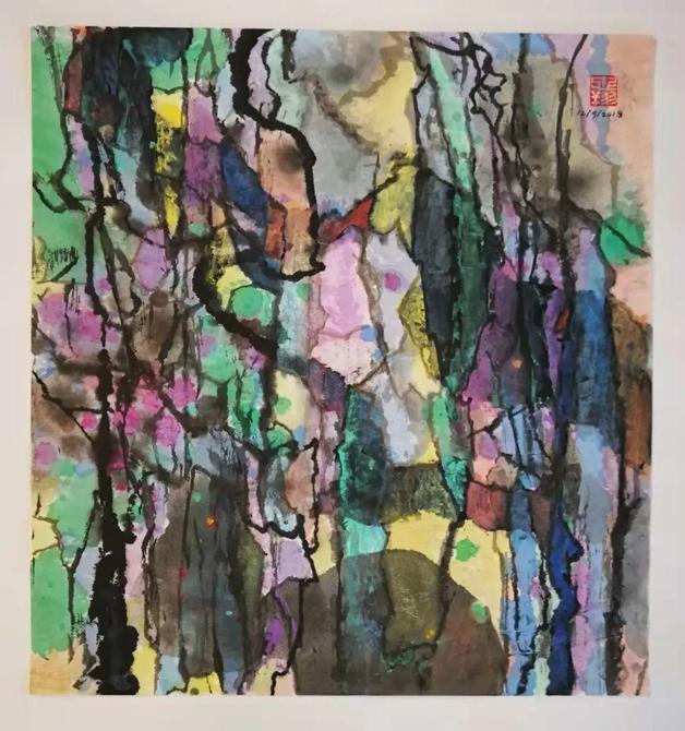 峰无坦途：李忠翔彩墨作品欣赏