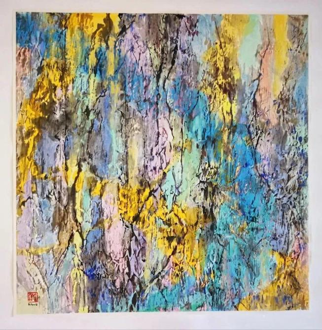 峰无坦途：李忠翔彩墨作品欣赏