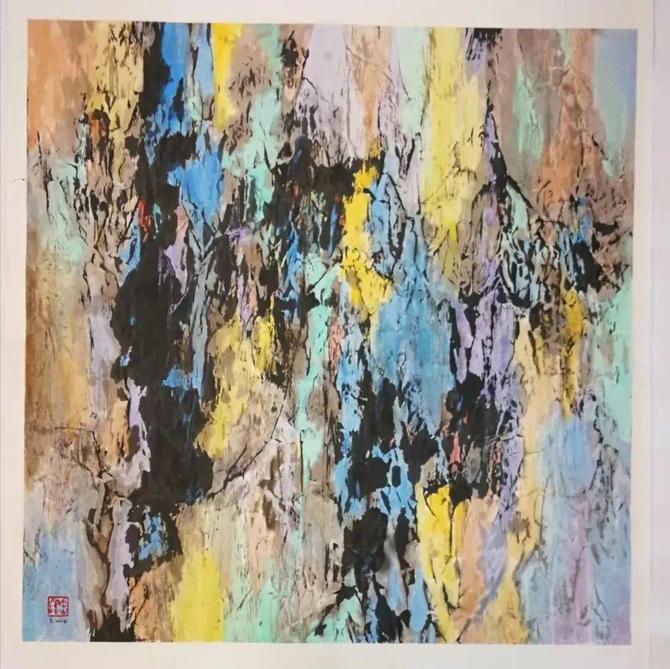 峰无坦途：李忠翔彩墨作品欣赏