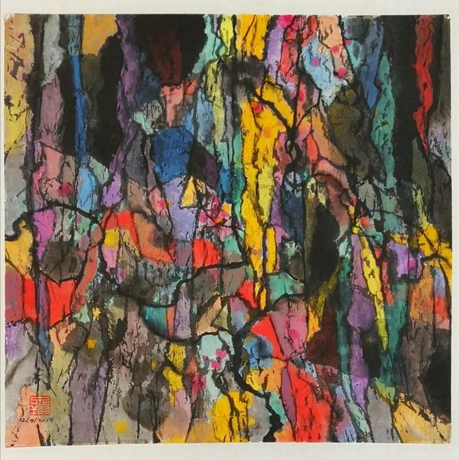 峰无坦途：李忠翔彩墨作品欣赏