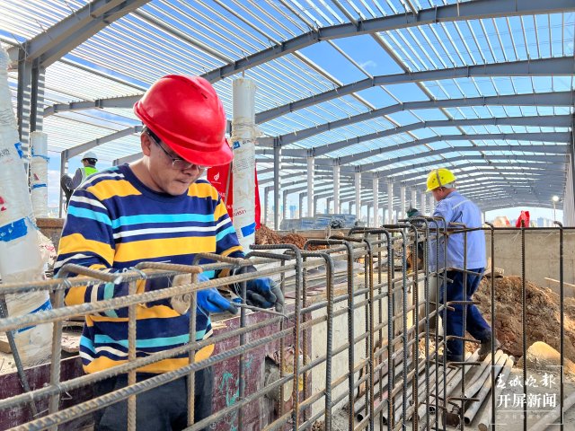 昆明地铁5号线渔村停车场施工进度完成90%(罗宗伟 通讯员 郭武辉 王正鹏 摄)