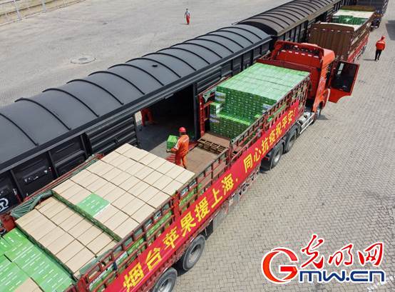 【组图】“守沪者联盟”丨山东烟台:公路转铁路 100吨苹果驰援上海 【组图】“守沪者联盟”丨山东烟台:公路转铁路 100吨苹果驰援上海