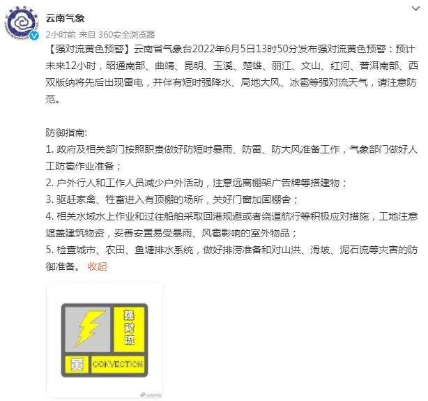 未来3天云南大部有雨,这些地方还有强对流天气...