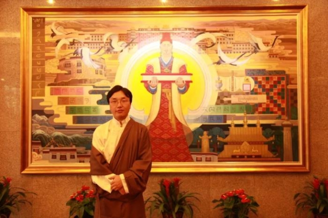 中国藏学研究中心历史研究所副所长 班玛更珠(严永山) 本人供图 点击进入下一页