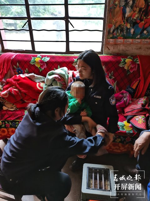 云南宣威2岁男童走失(开屏新闻记者 蒋琼波 通讯员 吕林彦 摄)