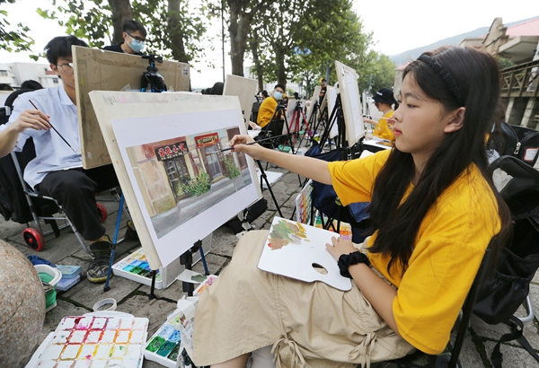 3、“研学”活动带动产业升温,文旅融合觅得新增长点。王健民 摄