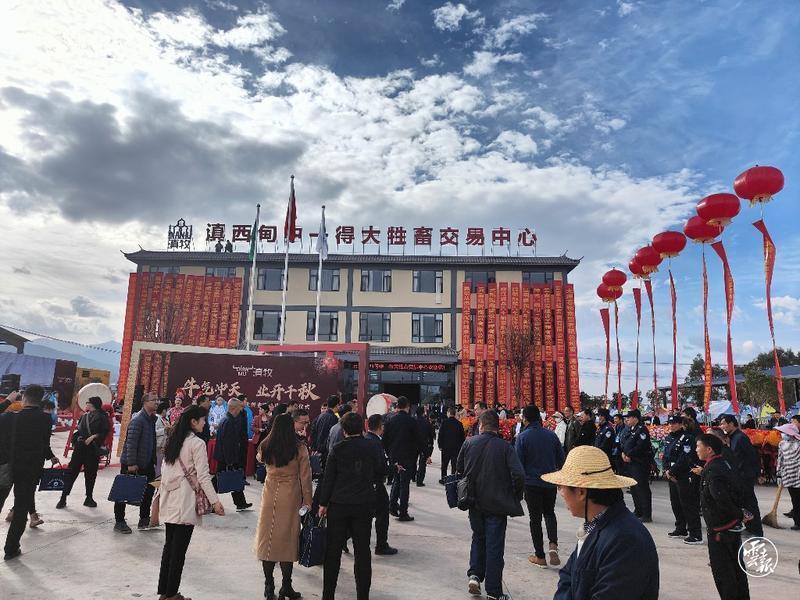 大理建成年交易量30万头牲畜的智慧化交易中心