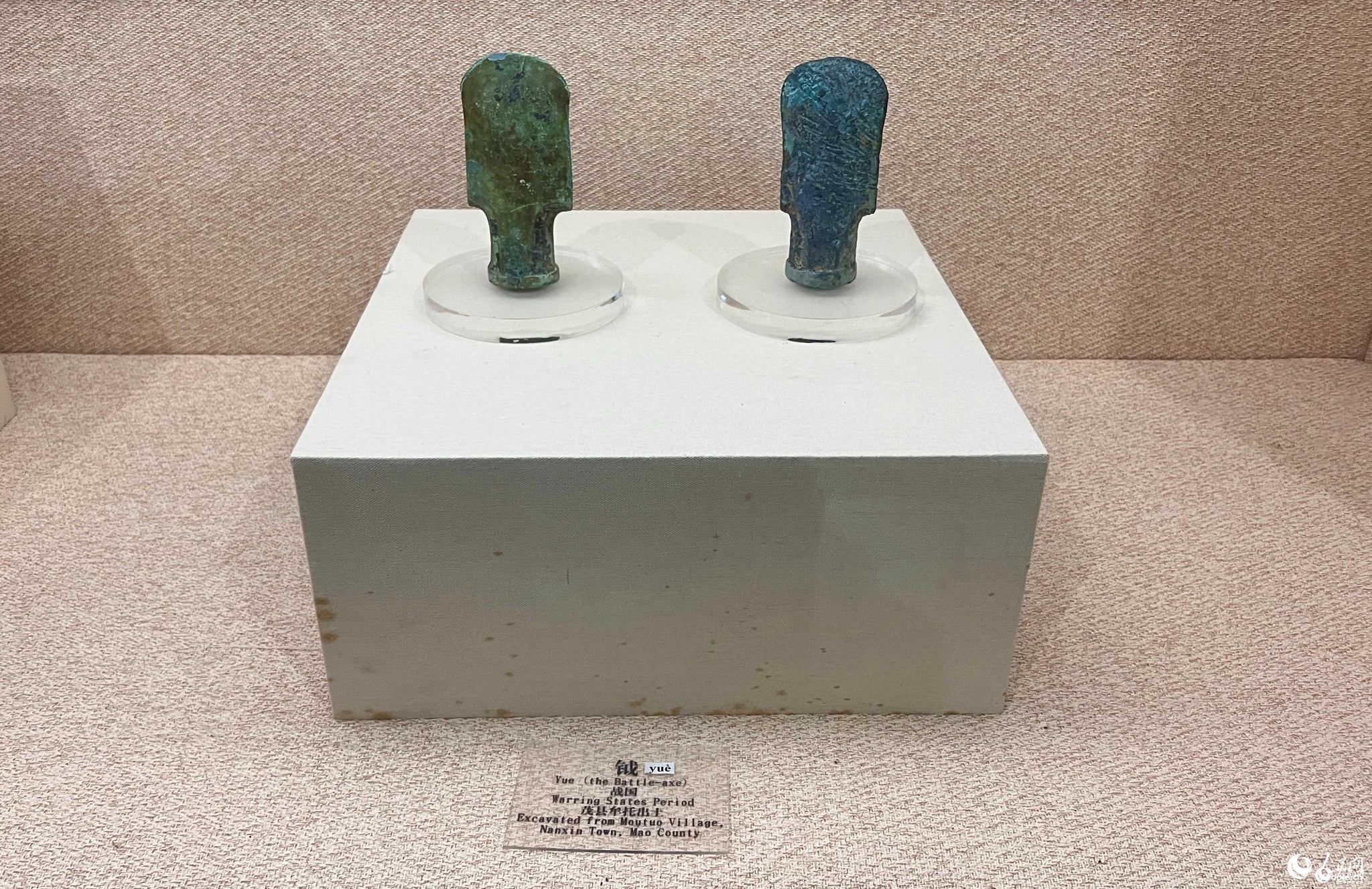 中国羌族博物馆里的展品。人民网记者 李昊洋摄