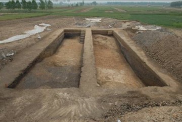 顺山集遗址的环壕 顺山集遗址的环壕