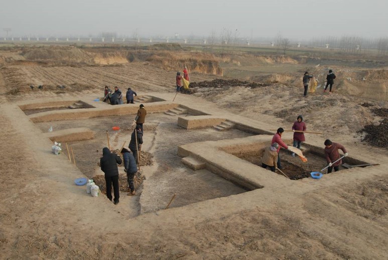顺山集遗址挖掘现场 顺山集遗址挖掘现场