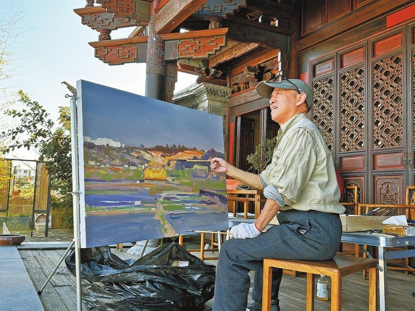新春云岭写丹青 全国12位著名画家赴滇越铁路沿线采风创作_昆明信息港