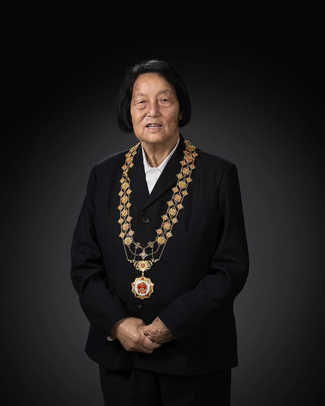 “共和国勋章”获得者申纪兰。(新华社记者 李贺 摄)