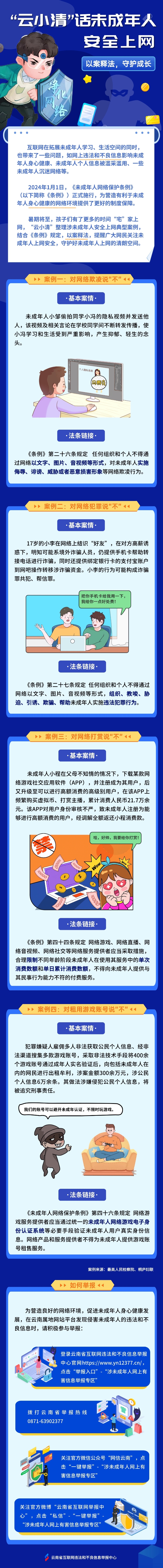 “云小清”话安全上网｜护苗守童心，网安伴我行