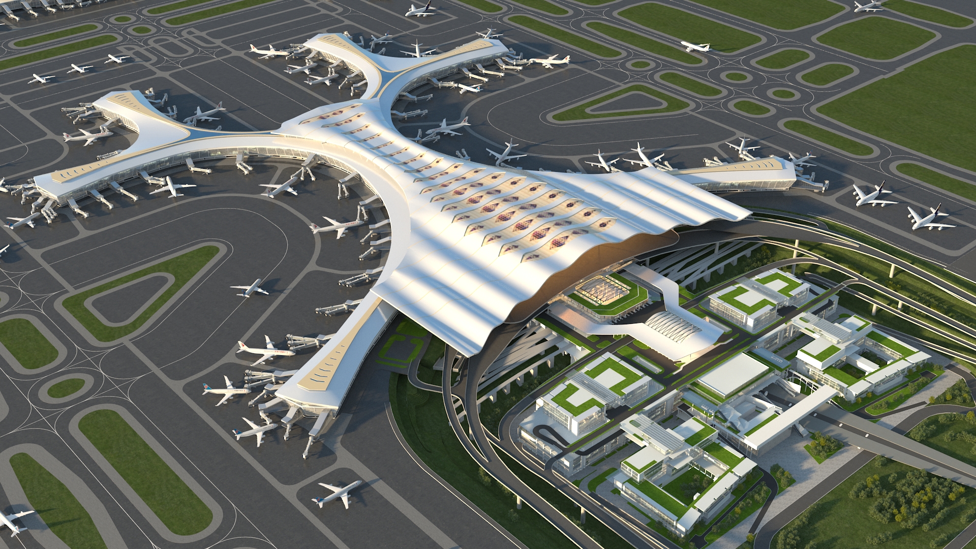 昆明长水国际机场改扩建工程t2航站楼项目正式开工