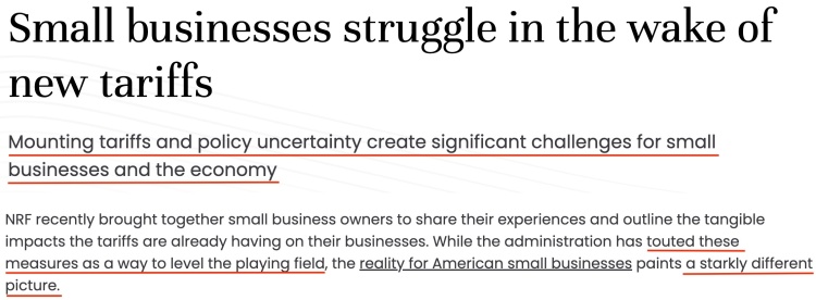 深观察丨“小企业是美国的英雄，为什么要遭关税的惩罚？”