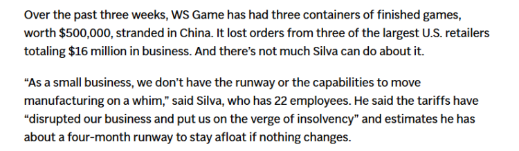 全球媒体聚焦丨“无处可去” 美国媒体关注受关税影响的美国小企业