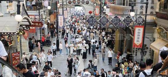 Tourists visit Shanghai on May 2, 2025.