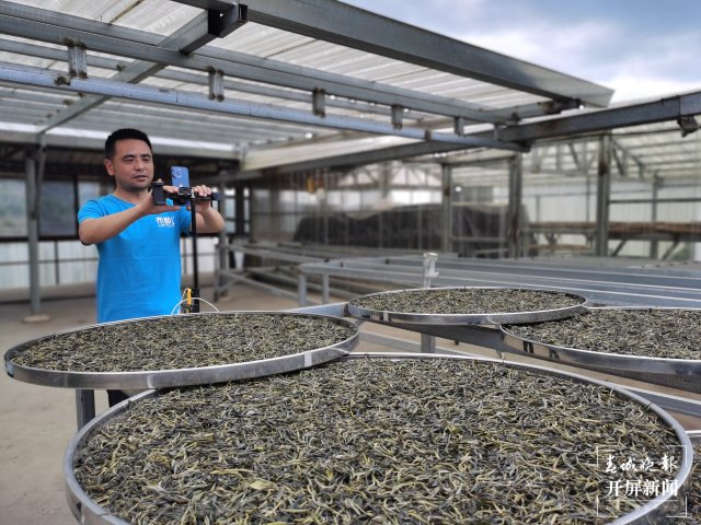 秦道淮直播销售茶叶 陶平 摄.jpg