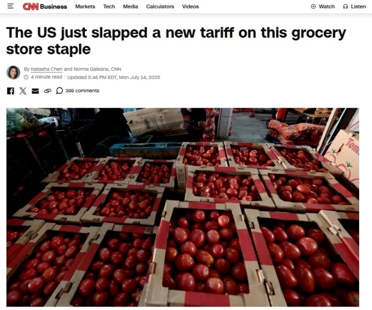 深观察丨在美国，番茄会成为“下一个鸡蛋”吗？