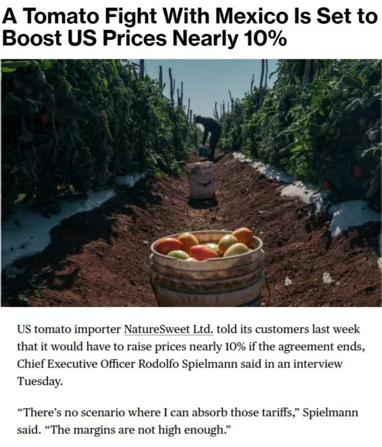 深观察丨在美国，番茄会成为“下一个鸡蛋”吗？