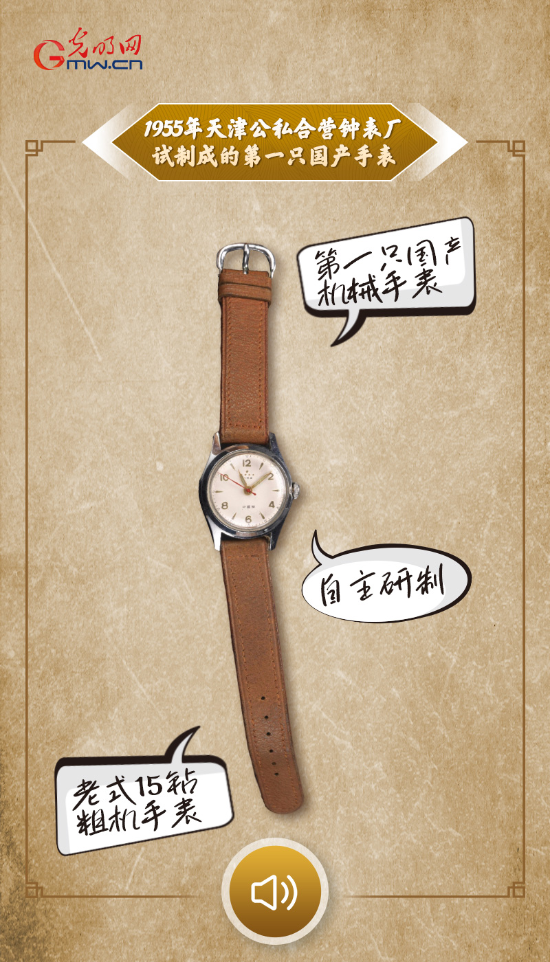 “文物会说话”有声海报｜从“零”到“五星”，中国人的腕上骄傲