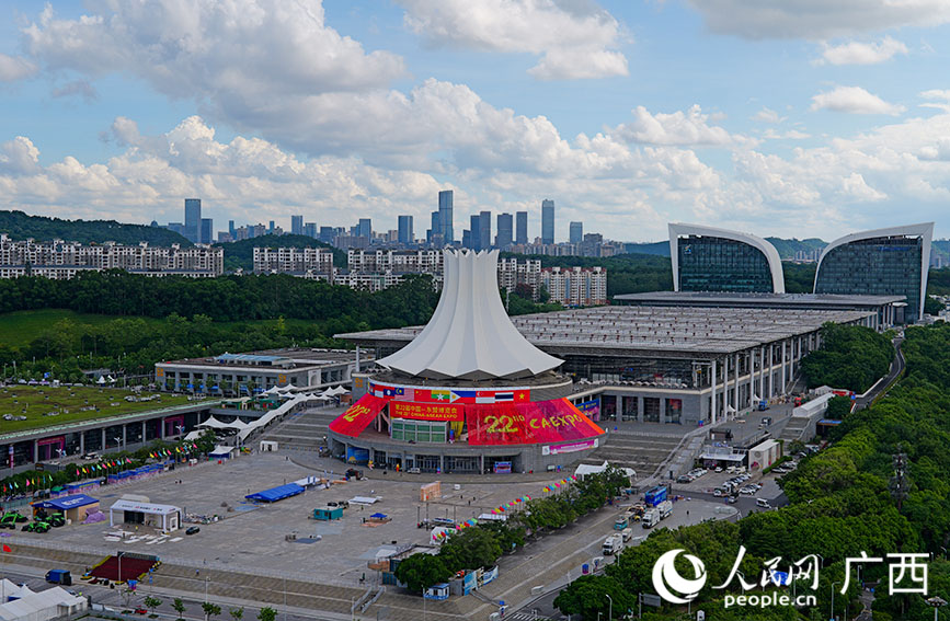 广西南宁国际会展中心。人民网 梁章晖摄