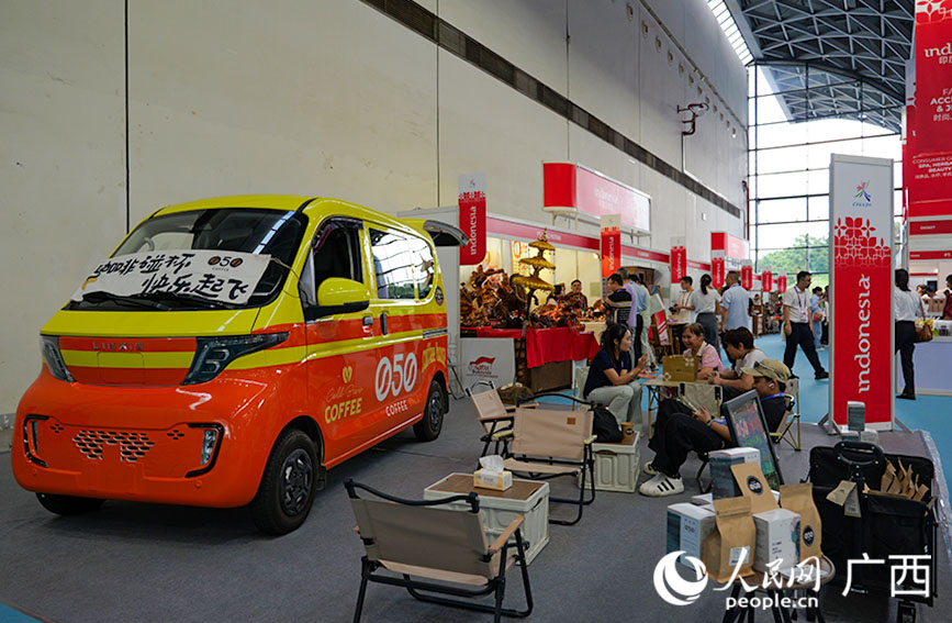 印度尼西亚展馆。人民网 梁章晖摄