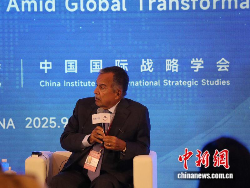 Mohamed Nabil Fahmy, former Minister of Foreign Affairs of Egypt. (Photo: China News Service/Chen Tianhao)