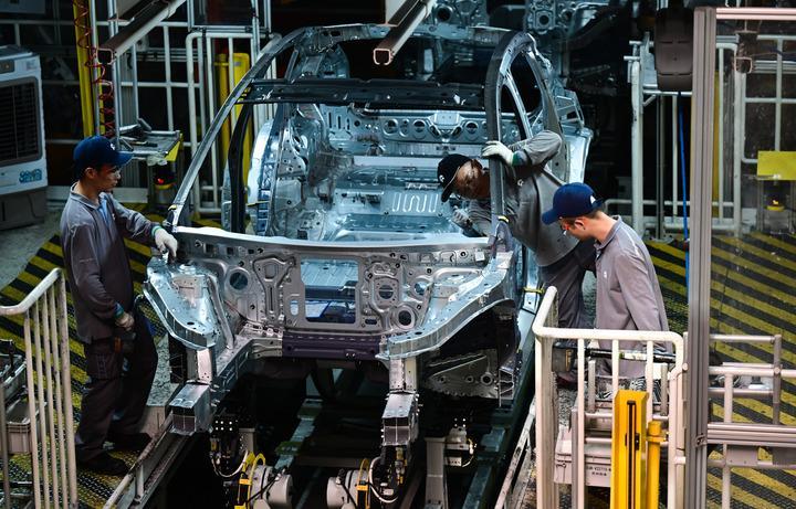 This photo shows a production line of the NIO Second Advanced Manufacturing Base in Hefei, east China's Anhui Province, July 1, 2025. (Xinhua/Zhou Mu)