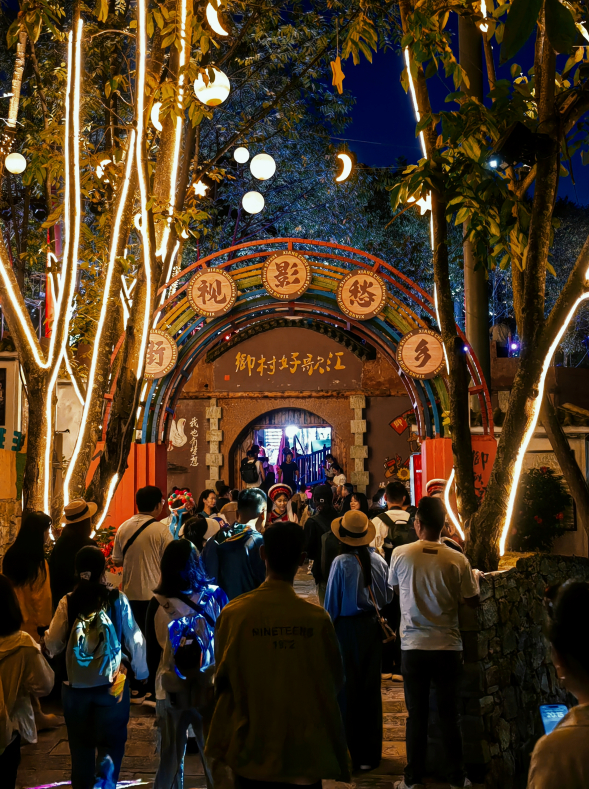 阿尼么村点亮乡村新“夜”态 图源：云南网