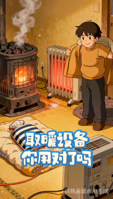 AI动画|防患于未然,看看冬季居家取暖的正确打开方式 AI动画|防患于未然,看看冬季居家取暖的正确打开方式