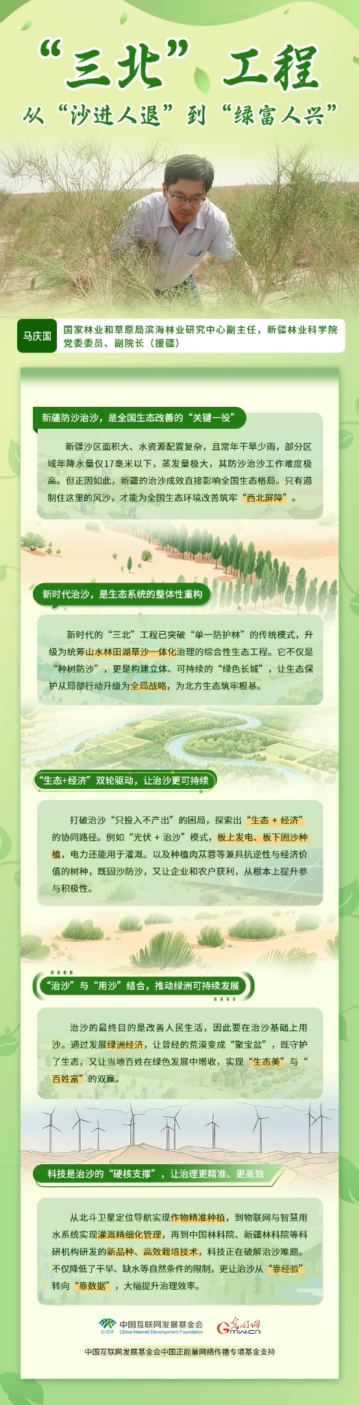 “两山”理念与美丽中国丨“三北”工程：从沙进人退到绿富人兴