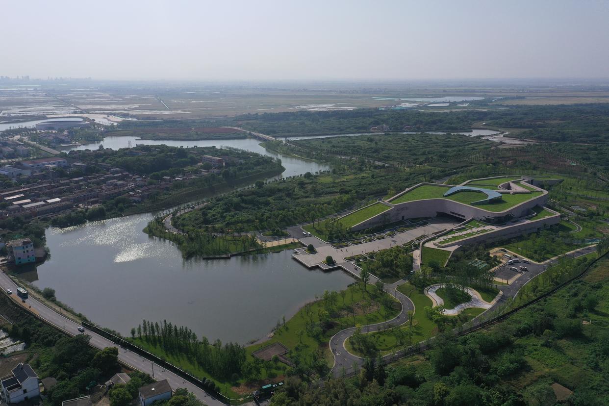 南昌汉代海昏侯国国家考古遗址公园航拍图