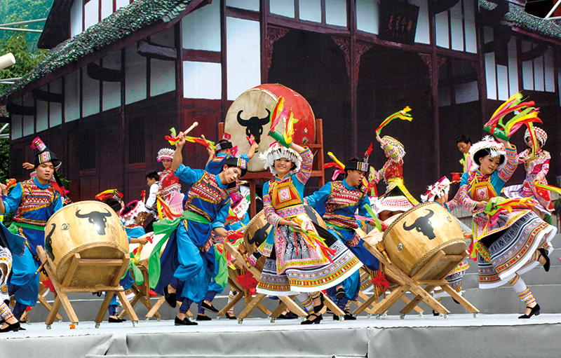 云南昭通，各族共聚欢庆节日。昭通市委宣传部供图