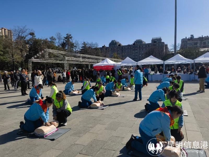 在志愿者指导下进行心肺复苏 (3)