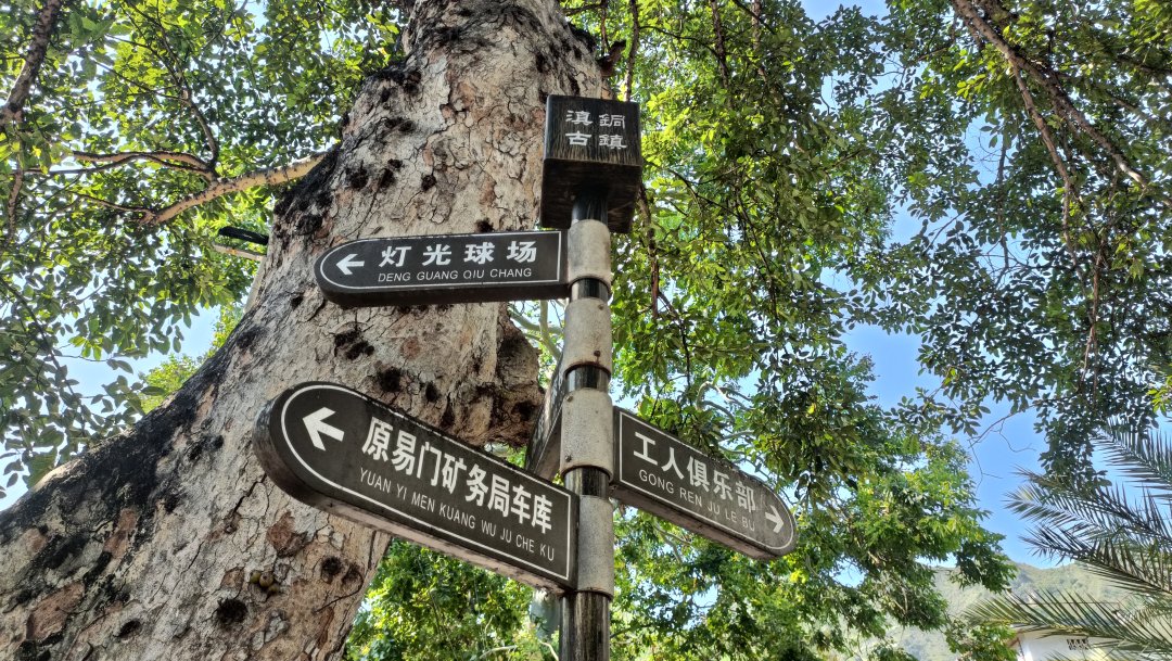 绿汁镇内的特色路牌