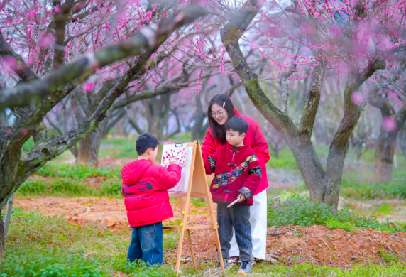 浙江长兴：户外写生绘春景