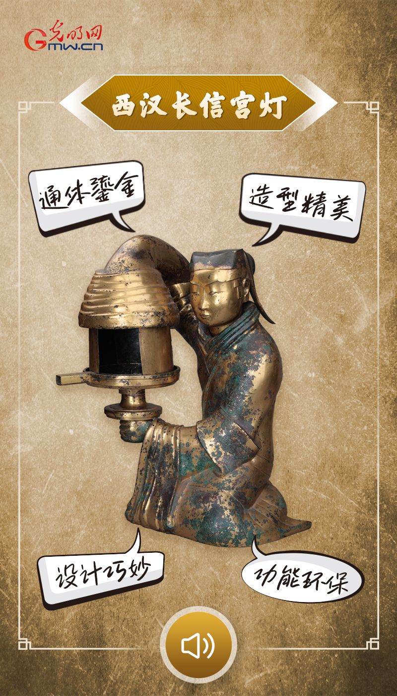 “文物会说话”有声海报｜两千年前照亮夜晚的“环保”黑科技