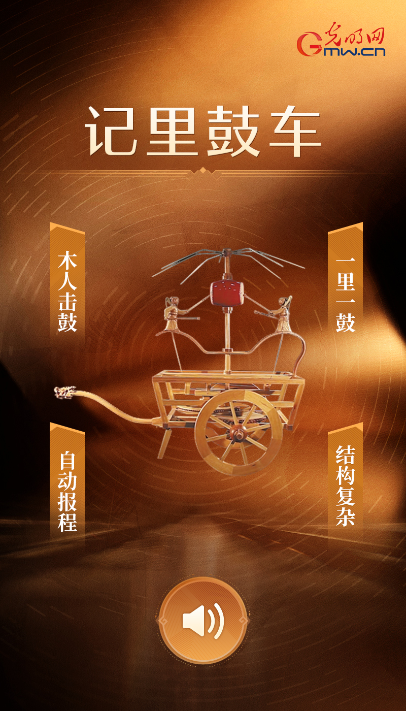 【青春华章】“文物会说话”有声海报|穿越千年的“科技力量” 记里鼓车