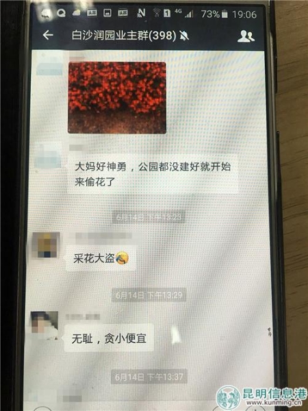 -图3：热心居民在业主群里反映问题。