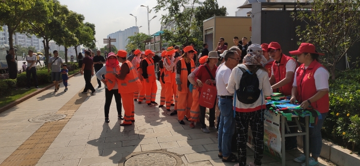 垃圾分类宣传活动现场
