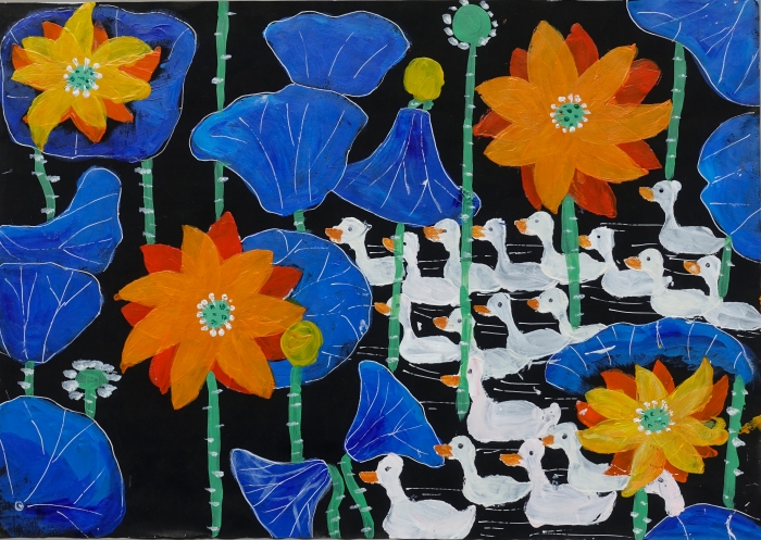 2.《荷叶下的精灵》 张麒尧 2.《荷叶下的精灵》 张麒尧