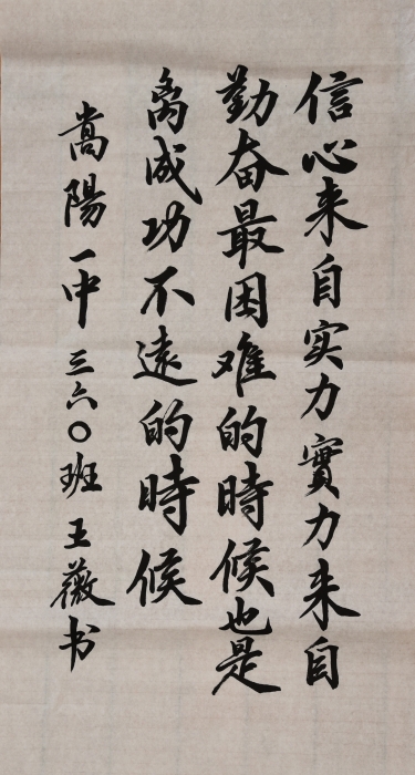 三 嵩明王薇《信心》 三 嵩明王薇《信心》