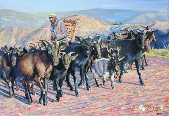 画种:油画;画名:《吉祥高山》 作者:杨赋;电话:13095352638 画种:油画;画名:《吉祥高山》 作者:杨赋;电话:13095352638