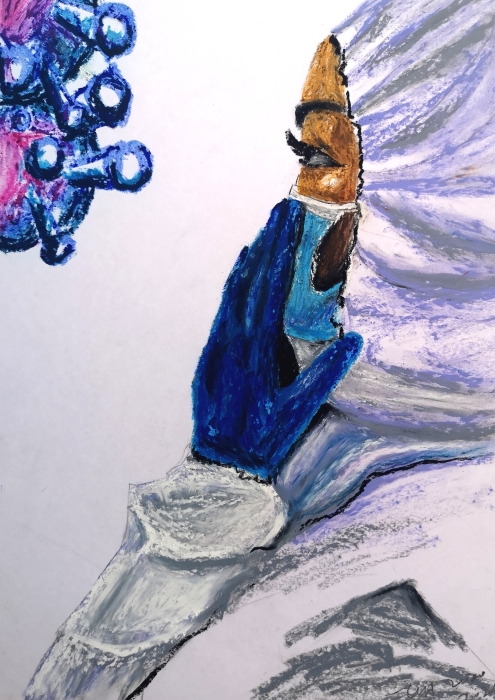 《虔诚》-油画棒- 陶丽萍 (东川区文化馆) 《虔诚》-油画棒- 陶丽萍 (东川区文化馆)