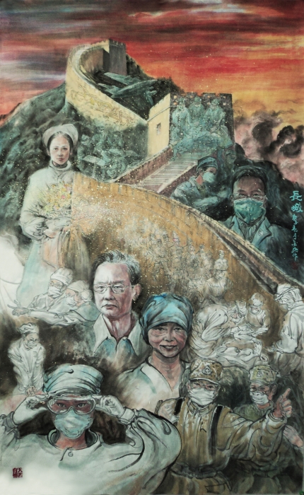 《巍巍长城》-中国画-王金强(昆明市文化馆) 《巍巍长城》-中国画-王金强(昆明市文化馆)